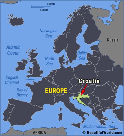 Map of Croatia - Facts & Information - Beautiful World Travel Guide