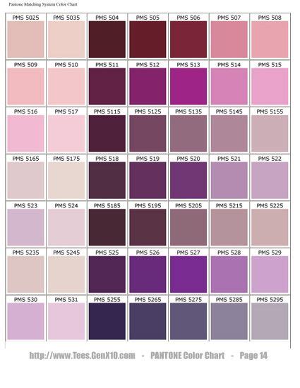 Pantone Color Chart Purple Color Chart Pinterest Pantone