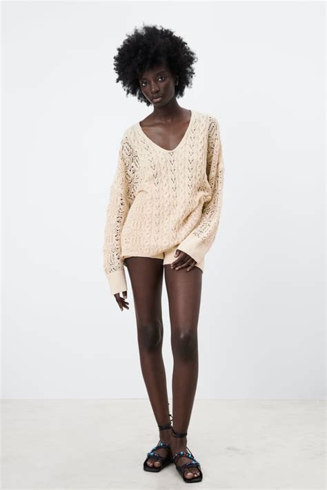 Zara Oversized Knit Sweater 111346936 712