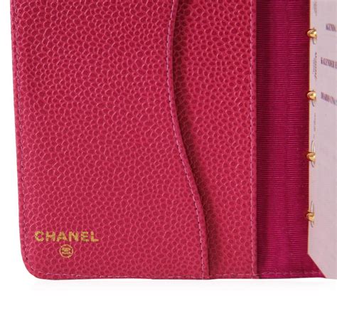 Chanel Pink Leather Notebook