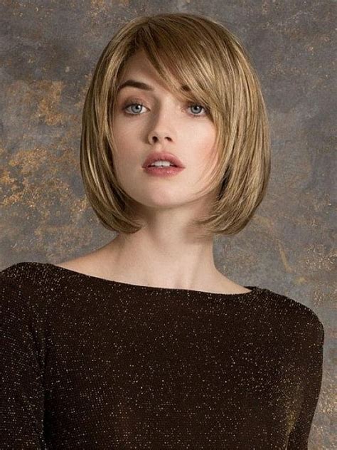 Photos Short Hairstyles With Bangs And Layers For Round Faces
