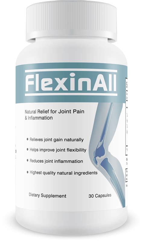 Flexinall Natural Relief For Joint Pain And Inflammation Contains
