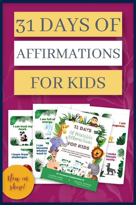 31 Printable Affirmation Cards For Kids Theyll Actually Use