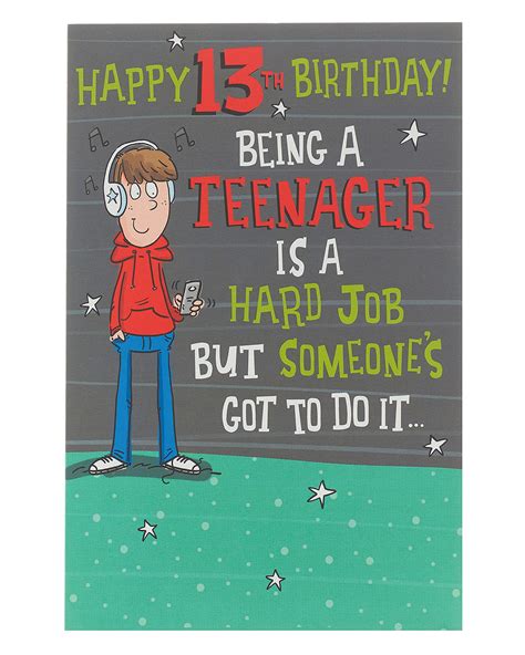 Buy 13th Birthday Card Birthday Card For Boys Teenage Boy Birthday