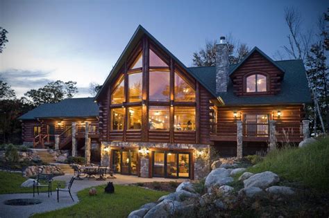 Luxury log cabin home plans. Log Homes With Walkout Basements | Openbasement
