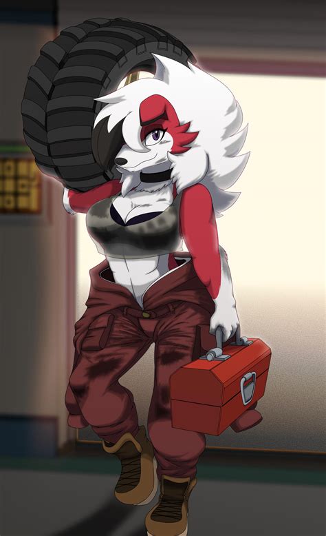 Oc Meet The Midnight Lycanroc Mechanic Chloe By Rexcalibur On Deviantart