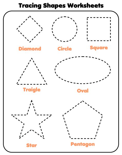 Trace Triangle Worksheet For Preschool Find Color Triangles Worksheet
