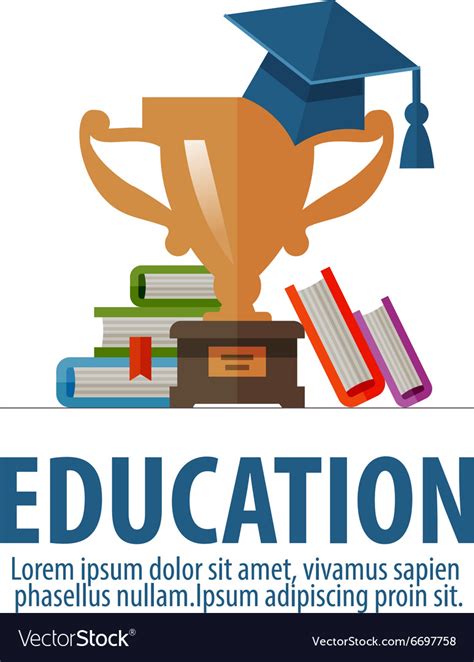 Education Logo Design Template School Or Vector Image