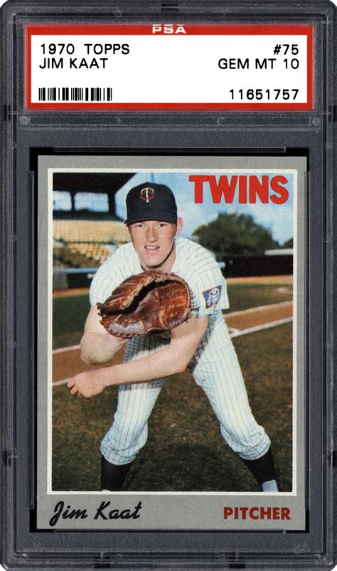 Rare baseball cards or the vintage baseball cards do not have a certain price established. 1970 Topps Jim Kaat | PSA CardFacts™