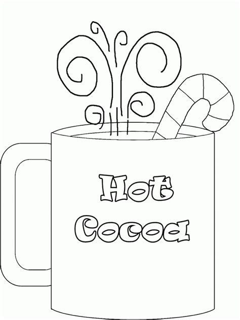 Image result for cup of hot chocolate template | Chocolate template, Coffee cards, Coloring