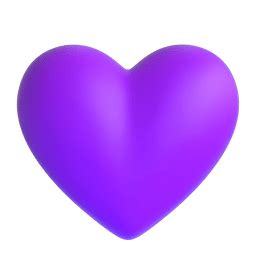 Purple Heart Emoji Png Transparent Png Download