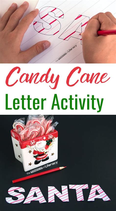 Candy Cane Letter Activity Christmas Writing Activity