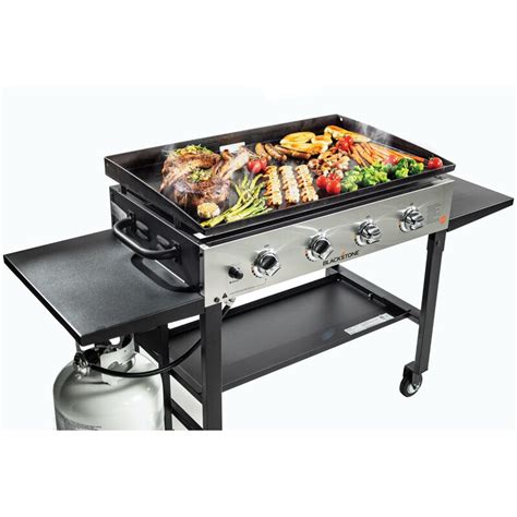 Blackstone Stainless Steel 4 Burner Flat Top Propane Gas Grill With