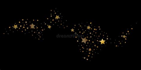 Abstract Star Of Confetti Falling Starry Background Stock Vector