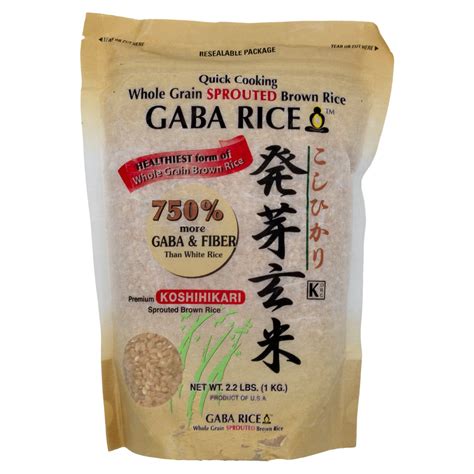 Koshihikari Whole Grain Sprouted Brown Gaba Rice — Snackathon Foods