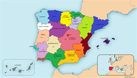 Espa A Portugal Mapa Mapa De Espa A Y Portugal Ajustado A Din A Thomas Waster