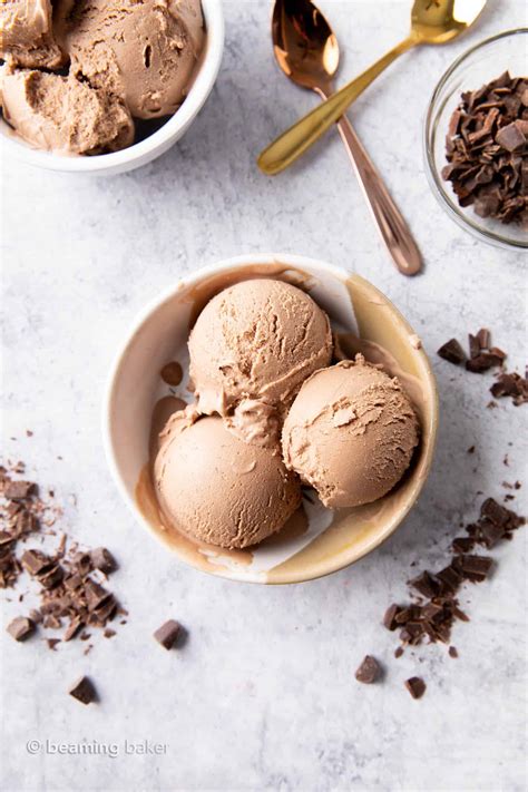 Best Vegan Chocolate Ice Cream Recipe! - Beaming Baker