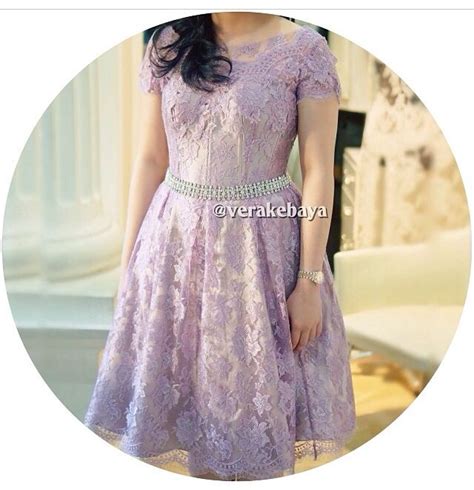 Vera Kebaya Purple Dress Model Baju Wanita Model Pakaian Gaun Remaja