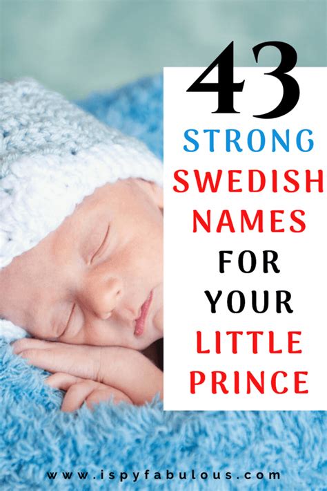 43 Best Swedish Boy Names For Your Little Prince I Spy