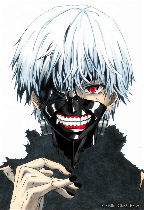 Tokyo ghoul first came out in viz media's weekly young characters: Kaneki Ken (Tokyo Ghoul) by CobraxKinana on DeviantArt