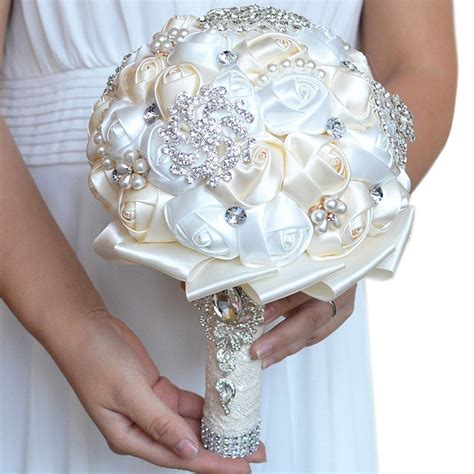 Handmade Rhinestone Brooch Wedding Bridal Bouquetsfaybox Bridal