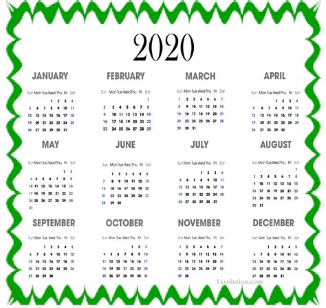 Editable Calendar 2020 True Tool For Time Management Calendar