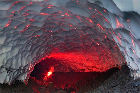 Russian Ice Cave Near The Mutnovsky Volcano Is Otherworldly Photos