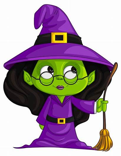 Witch Halloween Clipart Purple Witches Witchcraft Transparent