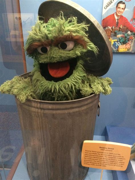 Hello Hes Oscar The Grouch From Sesame Street Displayed At