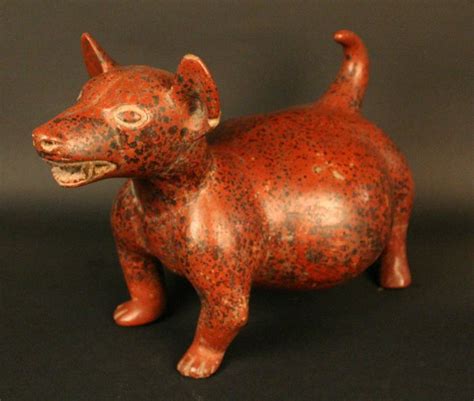 Mesoamerica Colima Zoomorphic Figure Of A Dog Ceramic Period Early