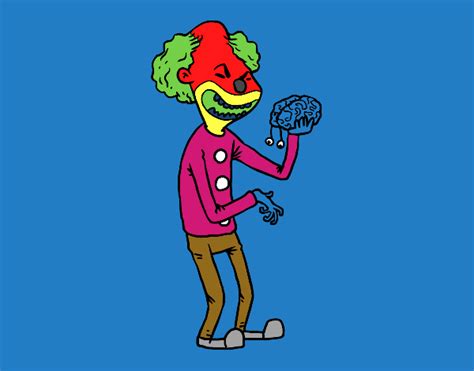 Le clown est un personnage faisant partie de l'univers du cirque. Dessin de Clown méchant colorie par Membre non inscrit le 21 de Octobre de 2016 à Coloritou.com