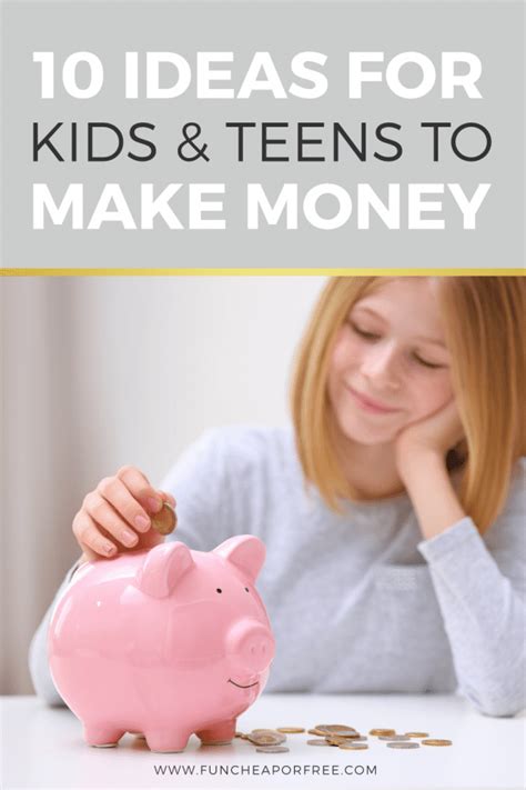 10 Ways For Kids To Make Money Fun Cheap Or Free