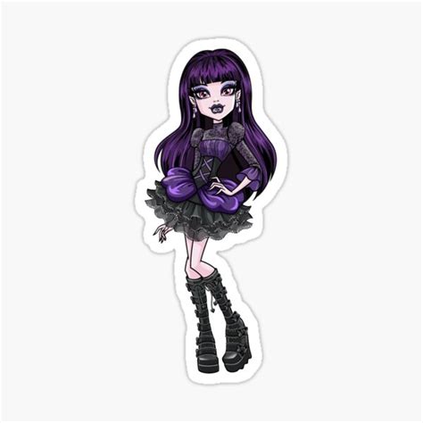 Monster High Elissabat Sticker For Sale By Noodbles Redbubble
