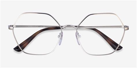 vogue eyewear vo4226 geometric silver frame glasses for women eyebuydirect canada