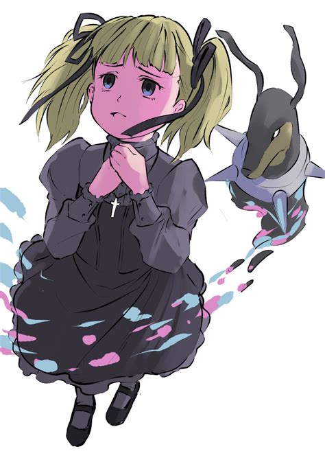 Alice Mccoy Dobermon Digimon Digimon Tamers Highres 1girl Blonde Hair Blue Eyes Cross