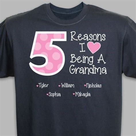 Download Personalized Reasons I Love T-Shirt | Personalized t shirts, Grandma shirts, Personalized shirts