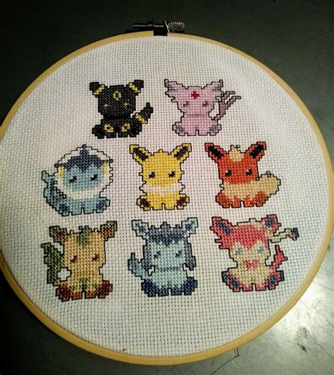 Cross Stitched The Eeveelutions Who Else Hopes We See A New One I Redd It L0