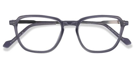 The Fan Square Gray Full Rim Eyeglasses Eyebuydirect In 2022 Eyebuydirect Mens Glasses