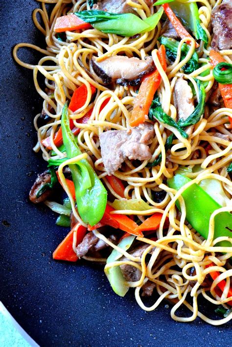 Cantonese Style Lo Mein Asian Recipes Food Fresh Egg Noodles