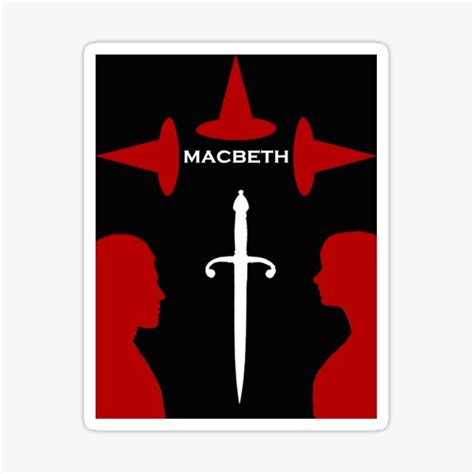 Minimalist Macbeth Sticker For Sale By Cfowler Redbubble