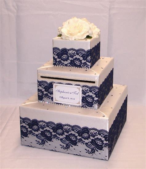 Elegant Custom Made Wedding Card Box Lace Design Card Box Wedding