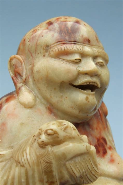 Antiques Atlas Very Fine Chinese Soapstone Carving Budai Qing