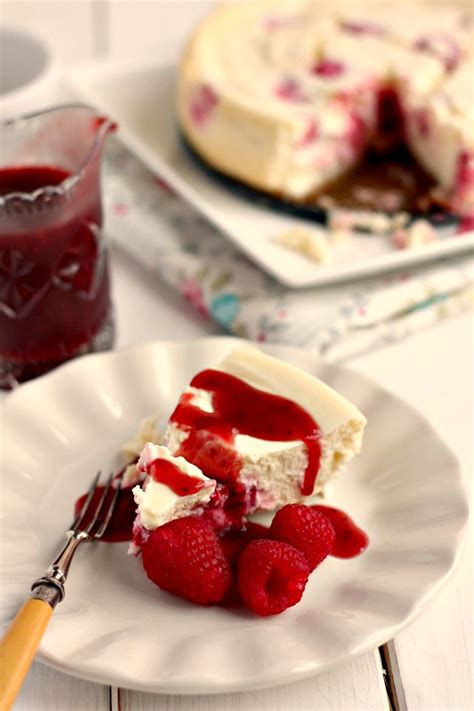 We have white chocolate raspberry cheesecake. Jam and Clotted Cream: Baked Raspberry Cheesecake
