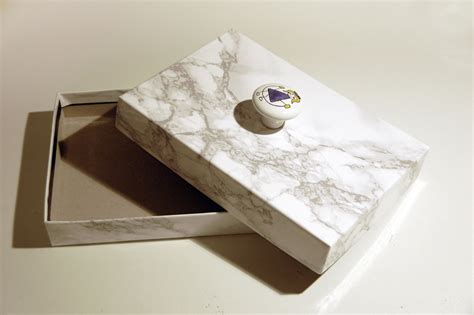 Diy Marble Box With Personal Handle Use As T Or Unique Storage
