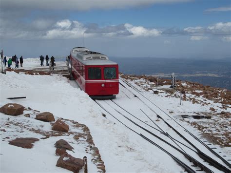 The Cog Railway At Pikes Peak In Colorado Springs Colorado Camping