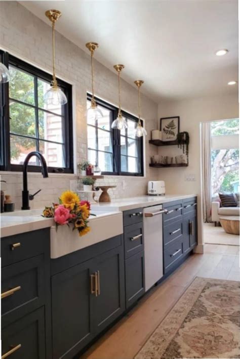 Jun 30, 2020 · the bright yellow barstools go really well with the navy kitchen rug, and the bold white pattern adds even more flair. #swankyden #kitchen #rug #kitchen #ideas 19 Rugs in ...