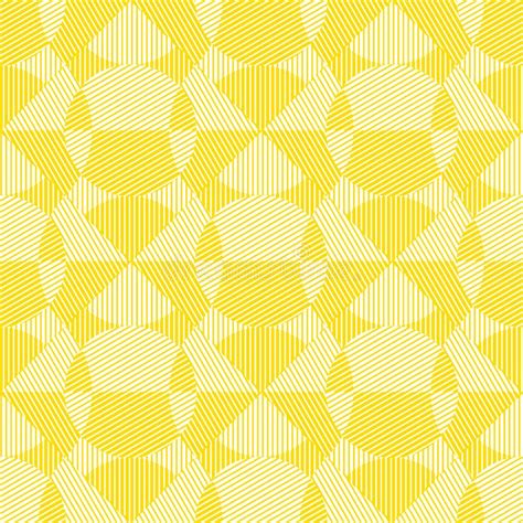 Pale Yellow Geometric Seamless Pattern Stock Vector Illustration Of