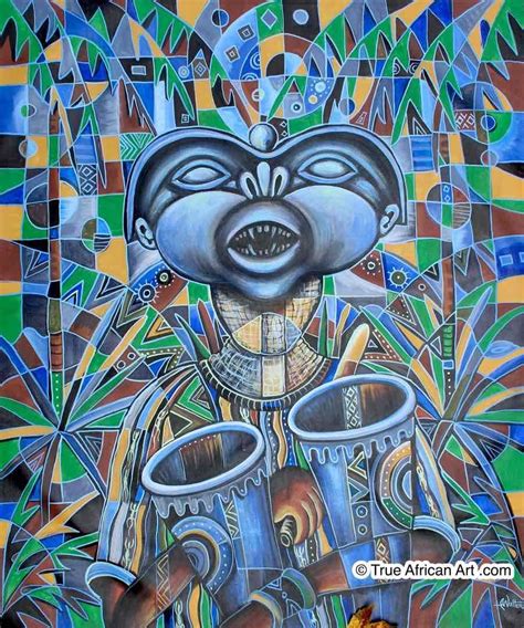 Art From Cameroon Angu Walters Original African Paintings For Sale