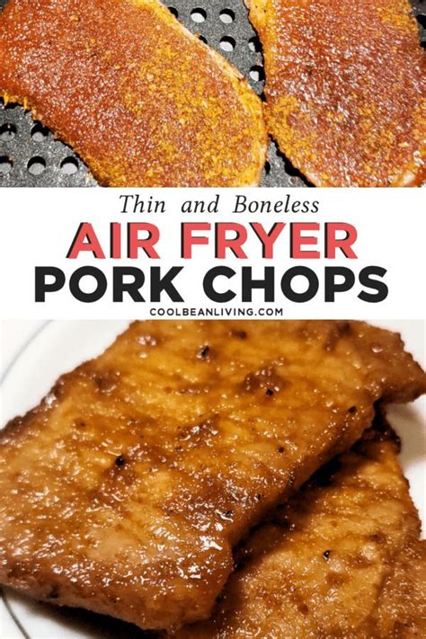 Transfer the pork chops to a plate and pour any pan juices over the top (or reserve for making a pan sauce or gravy). Air Fryer Glazed Boneless Pork Chops | Recipe in 2020 | Glazed pork chops, Thin pork chops, Air ...