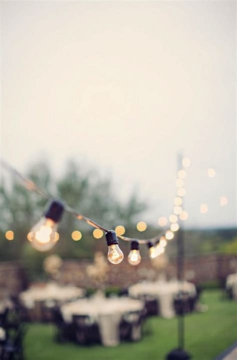 Backyard String Lights Wedding Decorations Emmalovesweddings